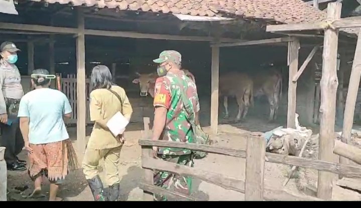 Polres Nganjuk Apresiasi Sinergi dalam Penanganan PMK di Desa Senggowar