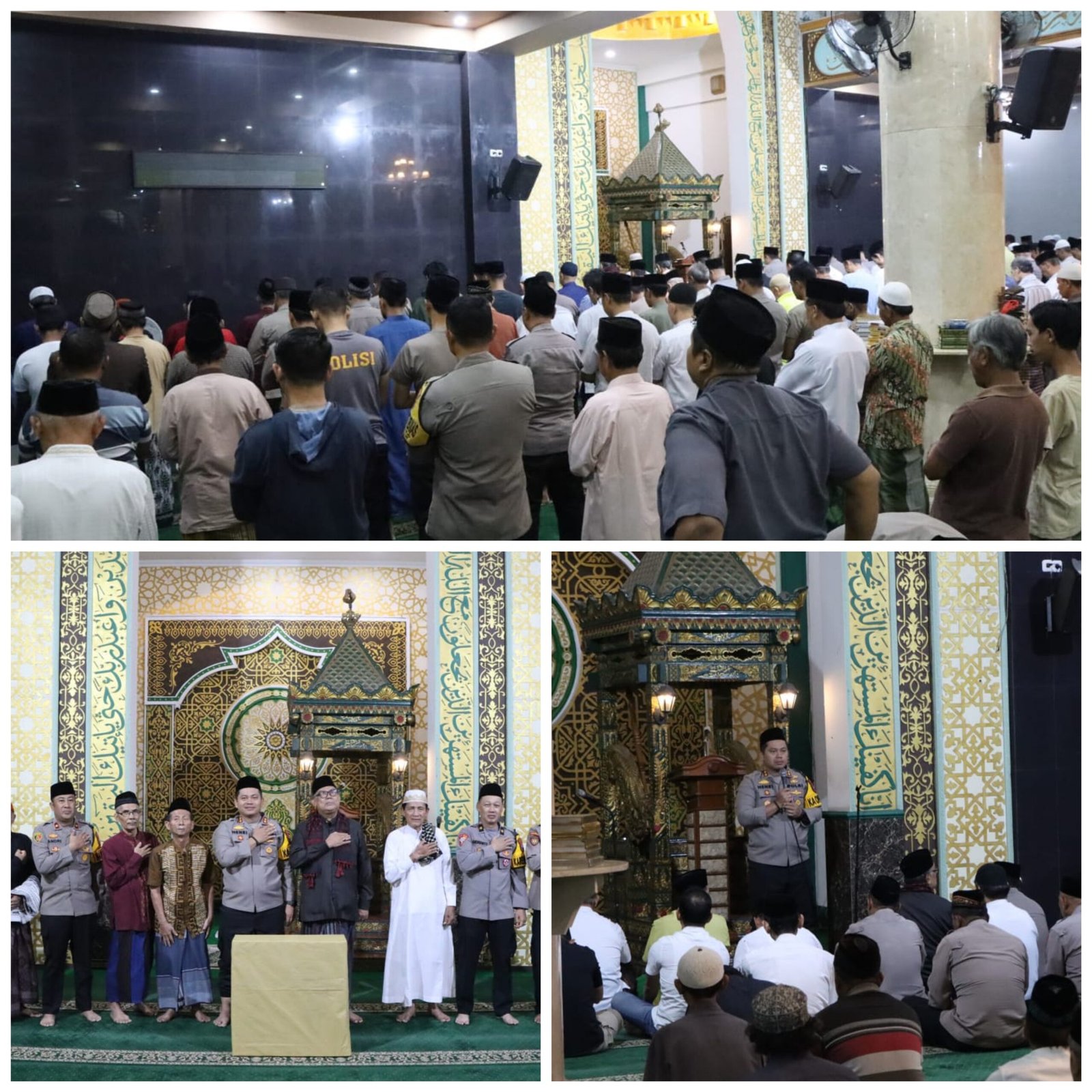 Kapolres Nganjuk Ajak Jamaah Subuh Jaga Toleransi dan Kamtibmas
