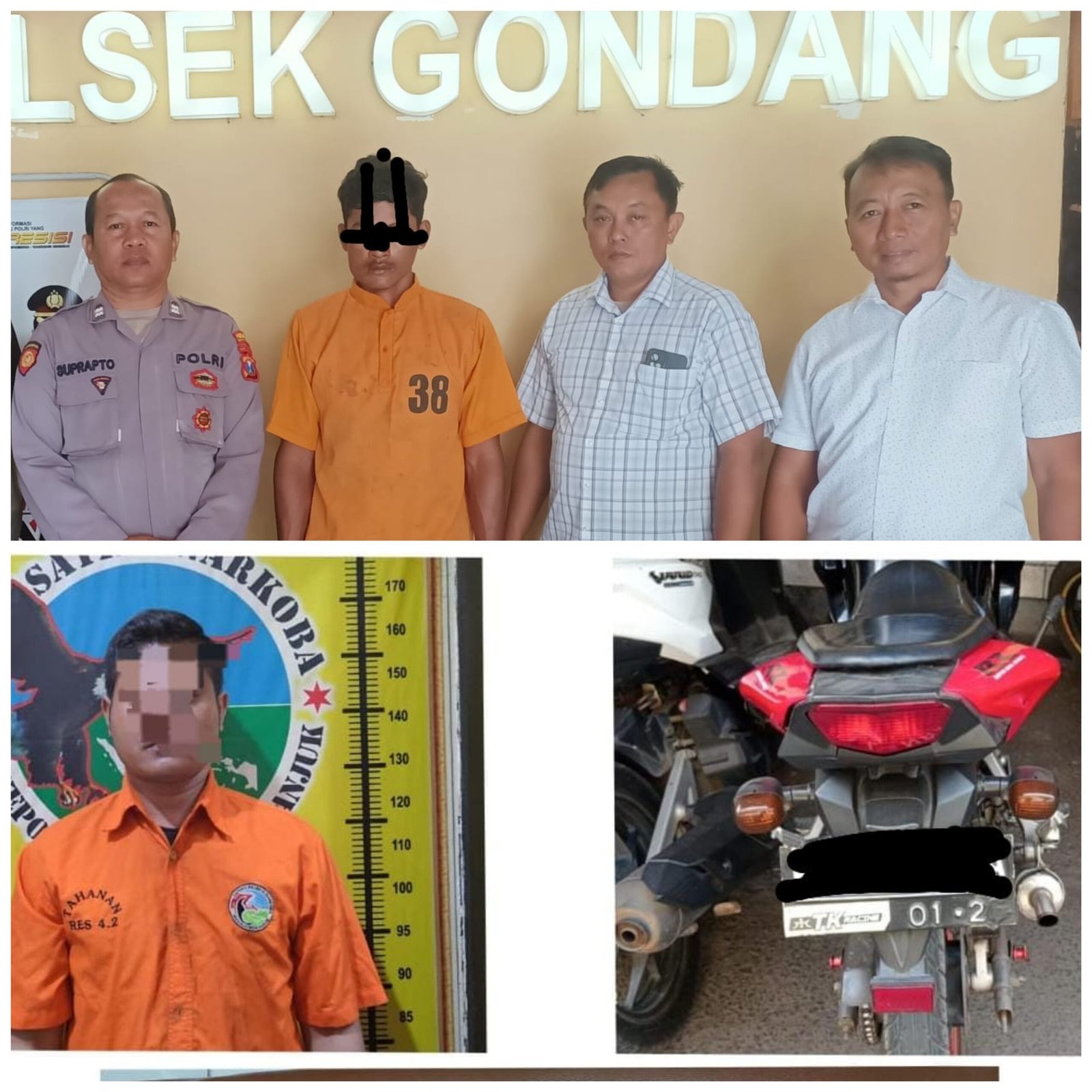 Polres Nganjuk Ungkap Dua Kasus Menonjol: Sabu Setengah Ons dan Curanmor Petani
