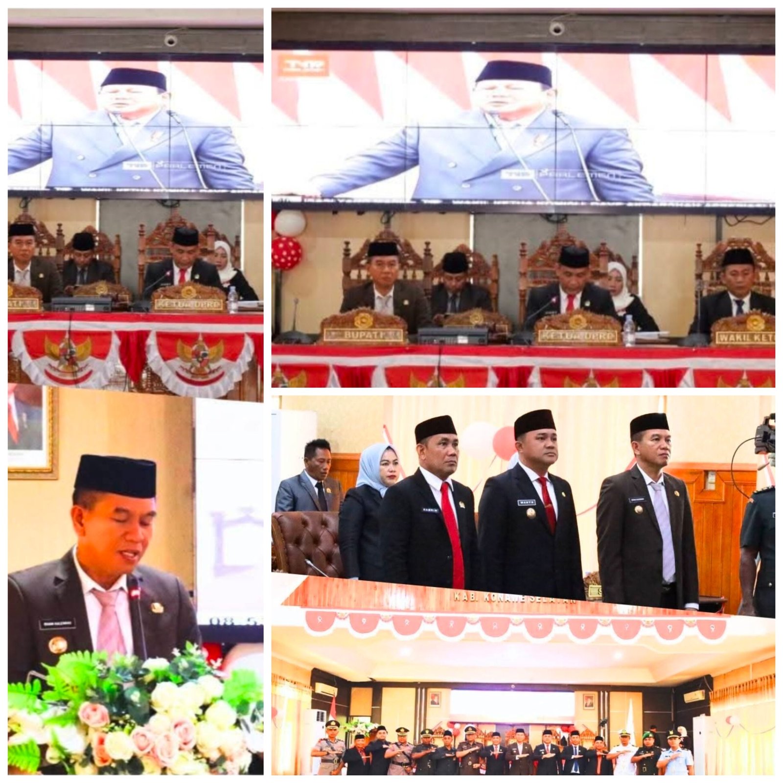 Dengarkan Pidato Presiden Prabowo, Bupati Irham Kalenggo Serukan Persatuan untuk Indonesia Maju