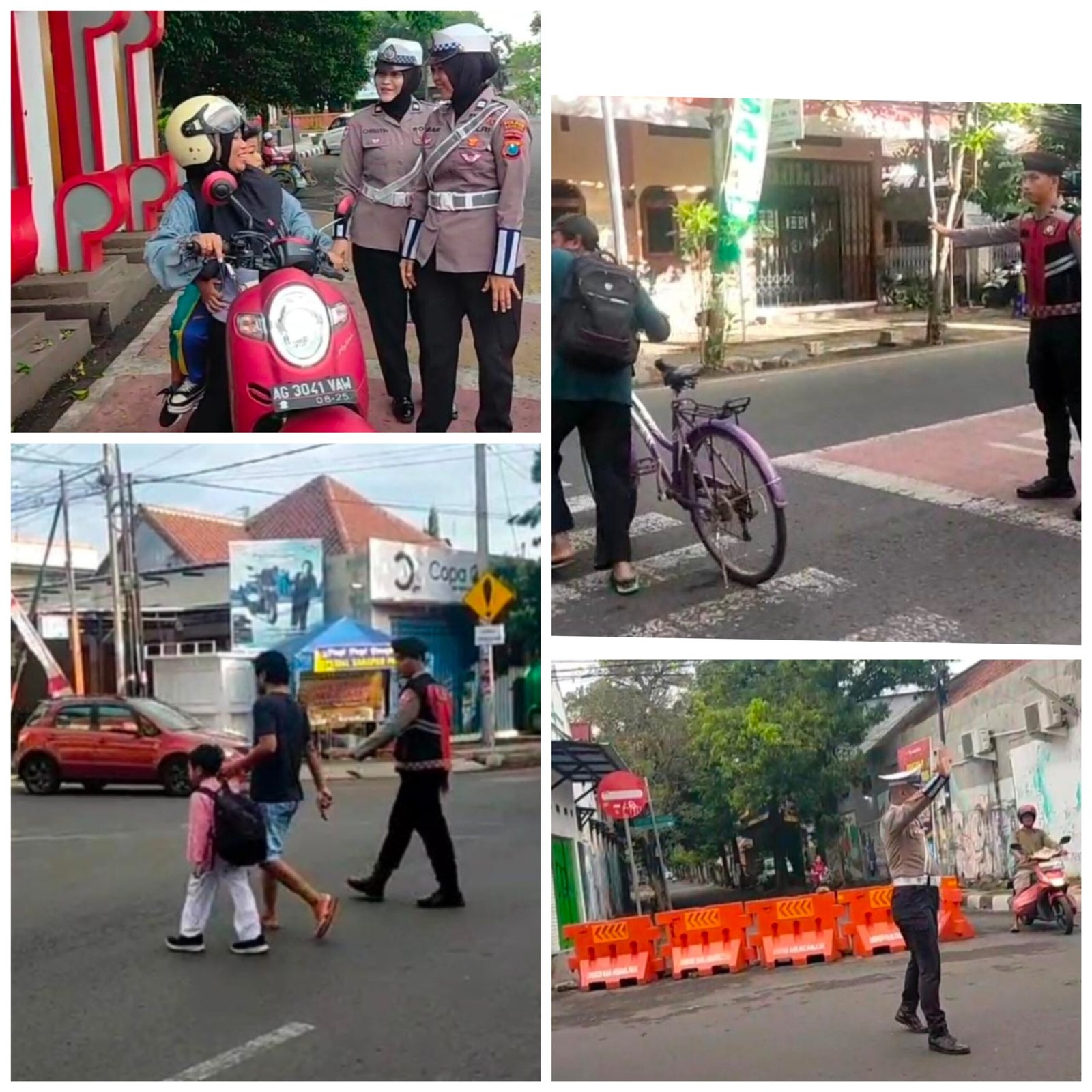 Polres Nganjuk All Out Layani Warga di Jam Sibuk Pagi dan Siang