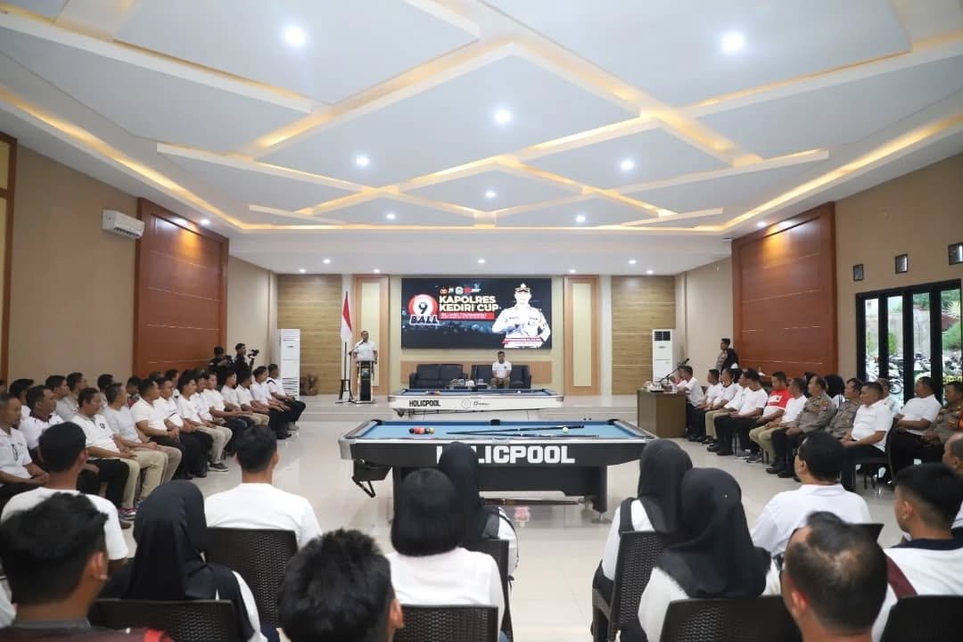 Jalin Sinergi dan Sportivitas, Polres Kediri Gelar Kapolres Cup Billiard Tournament 2025