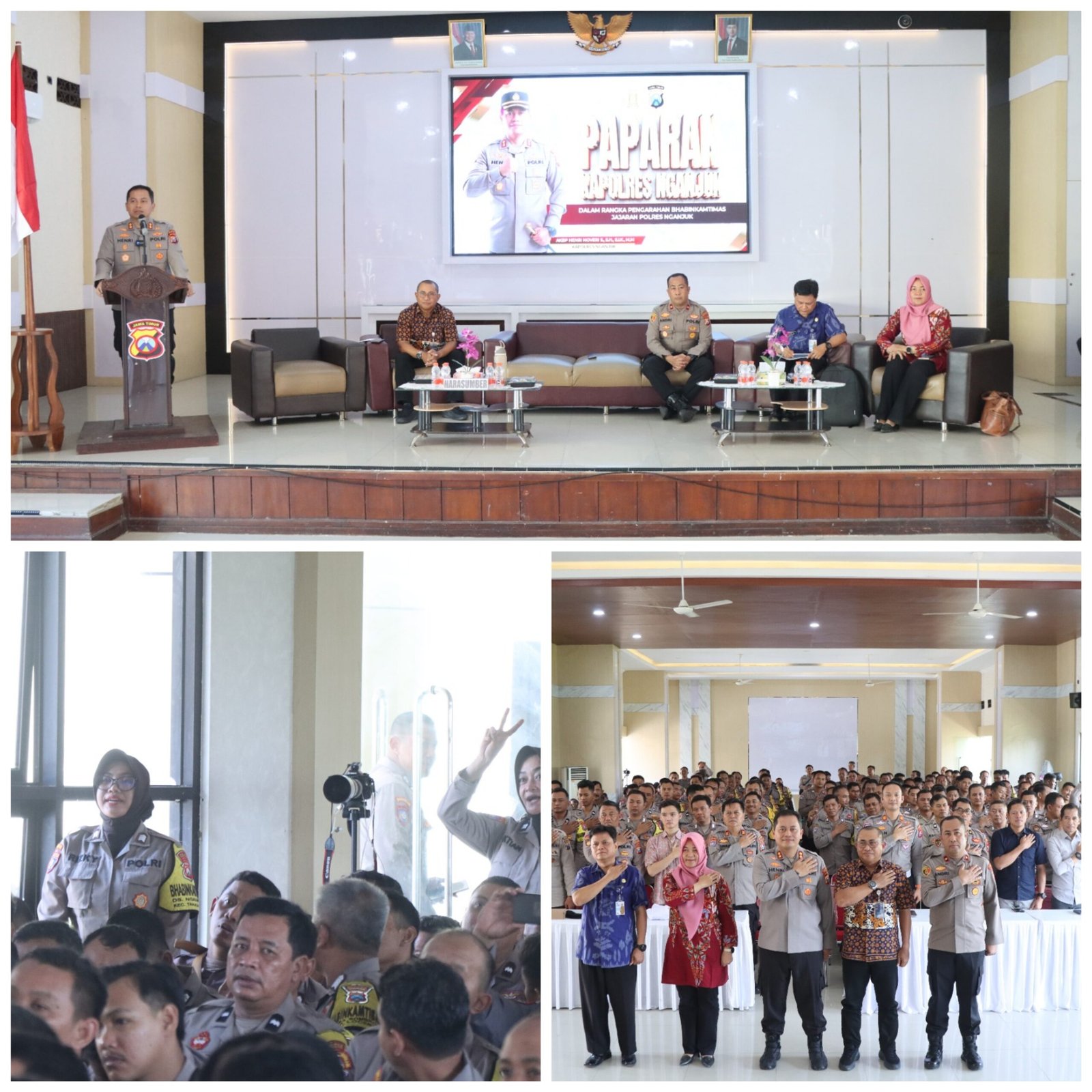 Polres Nganjuk Gelar Pembekalan Bhabinkamtibmas untuk Dukung Program “Desa Tangguh Pangan”