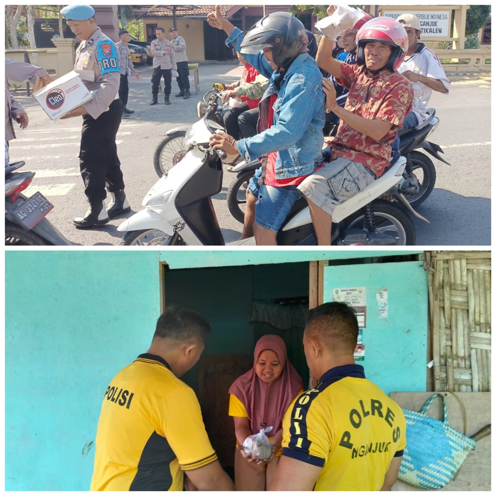 Polsek Jatikalen Bagikan Nasi Bungkus Jumat Berkah untuk Warga dan Pengguna Jalan
