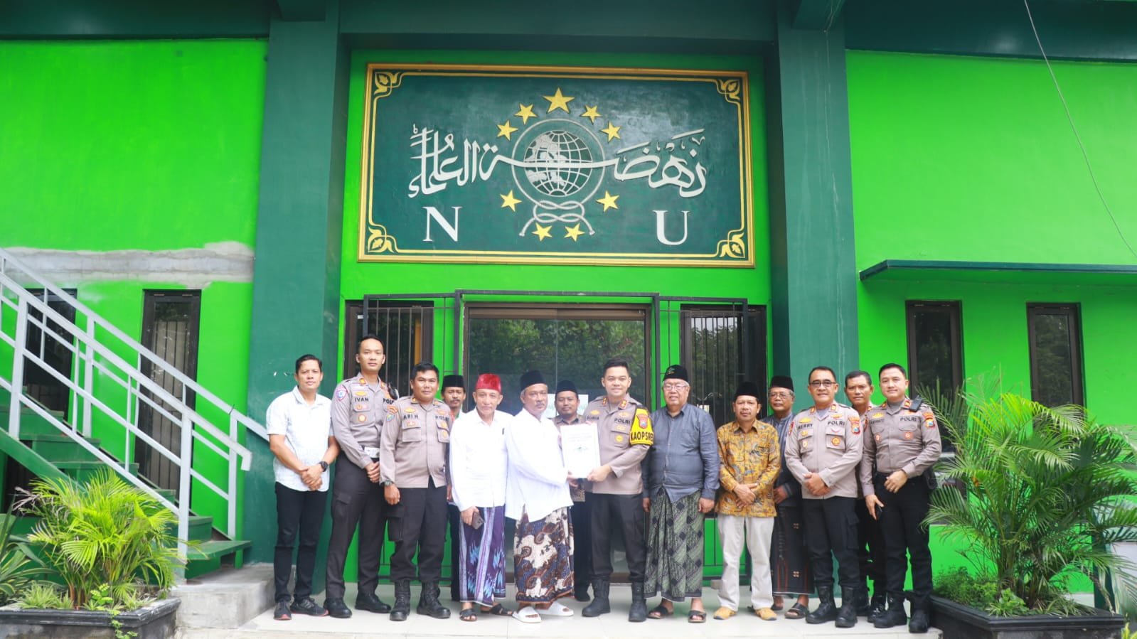 Perkuat Sinergitas Kapolres Nganjuk Bersama PCNU