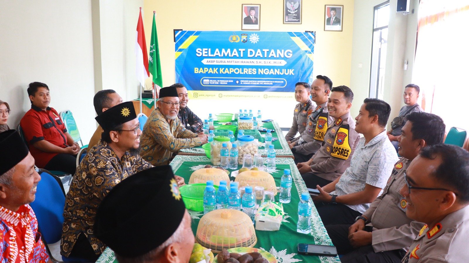 Perkuat Harkamtibmas, Kapolres Nganjuk Gandeng Muhammadiyah Libatkan Tokoh Agama