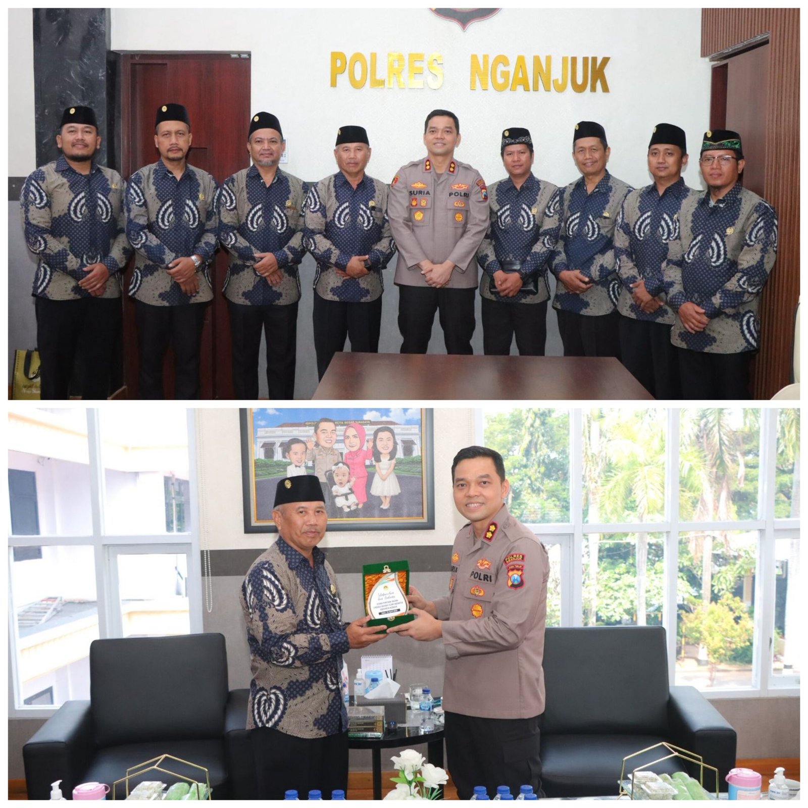 Pererat Sinergitas, Kapolres Nganjuk Terima Silaturahmi LDII, Tekankan Optimalisasi Layanan 110