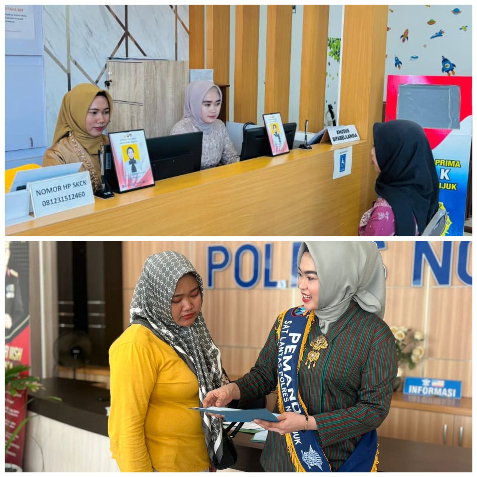 Pelayanan SIM-STNK Polres Nganjuk Tampil Berbusana Adat dan Ramah Anak DI Hari Kartini 2026
