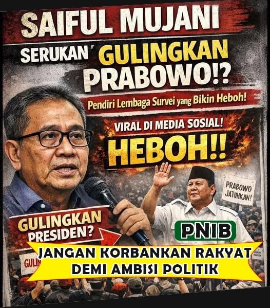 PNIB : Waspada Agenda Tersembunyi dalam Ajakan Pimpinan Lembaga Survey Turunkan Presiden