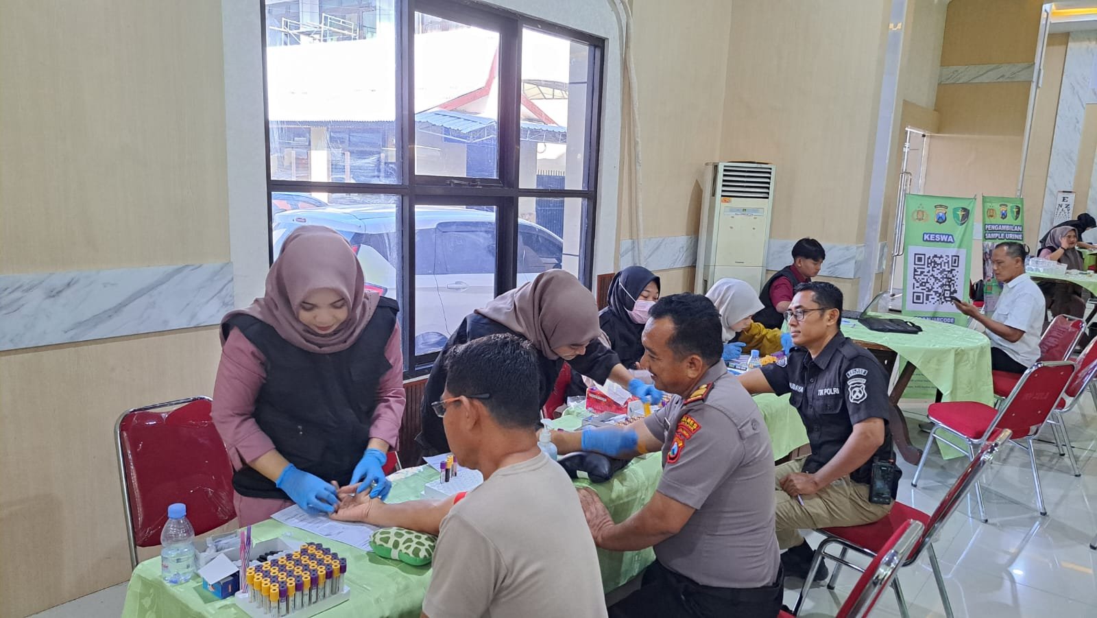 Biddokes Polda Jatim Laksanakan Pemeriksaan Kesehatan 200 Personel Polres Nganjuk 