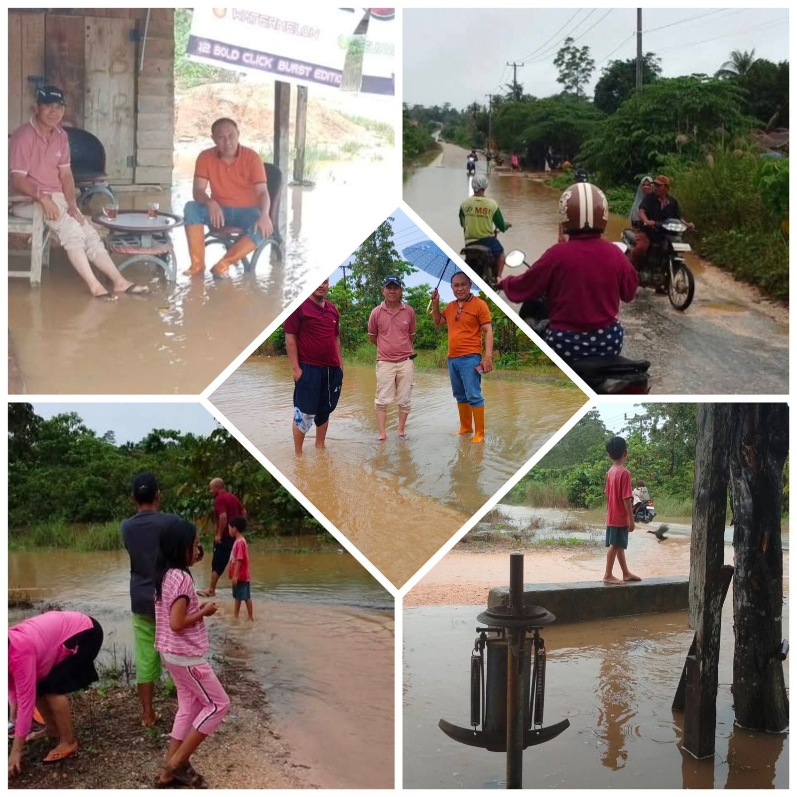 Banjir Rendam Jalan Poros Lalobao-Andoolo, Warga Keluhkan Tak Ada Penanganan Selama 15 Tahun