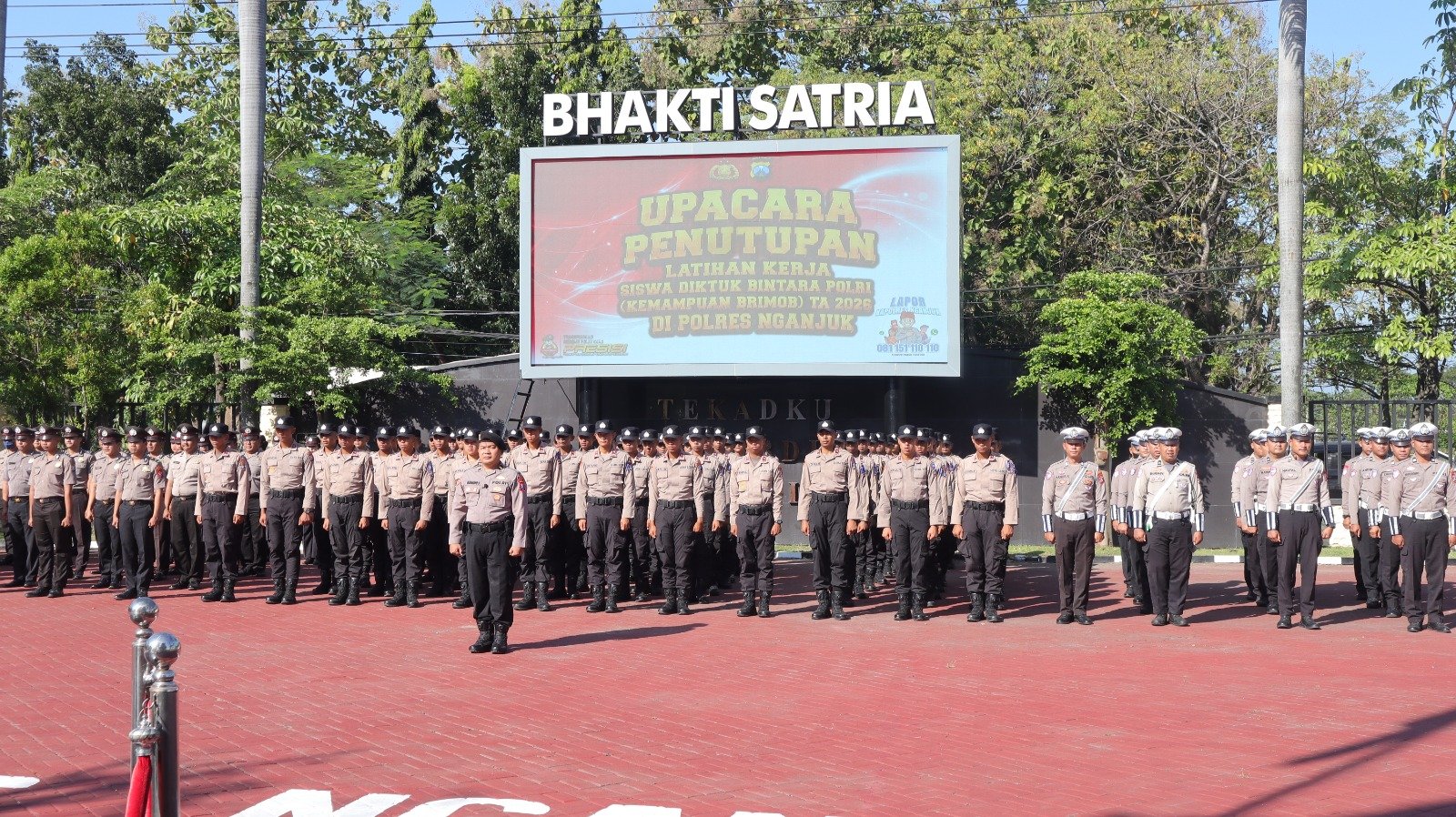 Latja Selesai, Kapolres Nganjuk Pesan Siswa Jadi Polisi yang Ikhlas Melayani Masyarakat