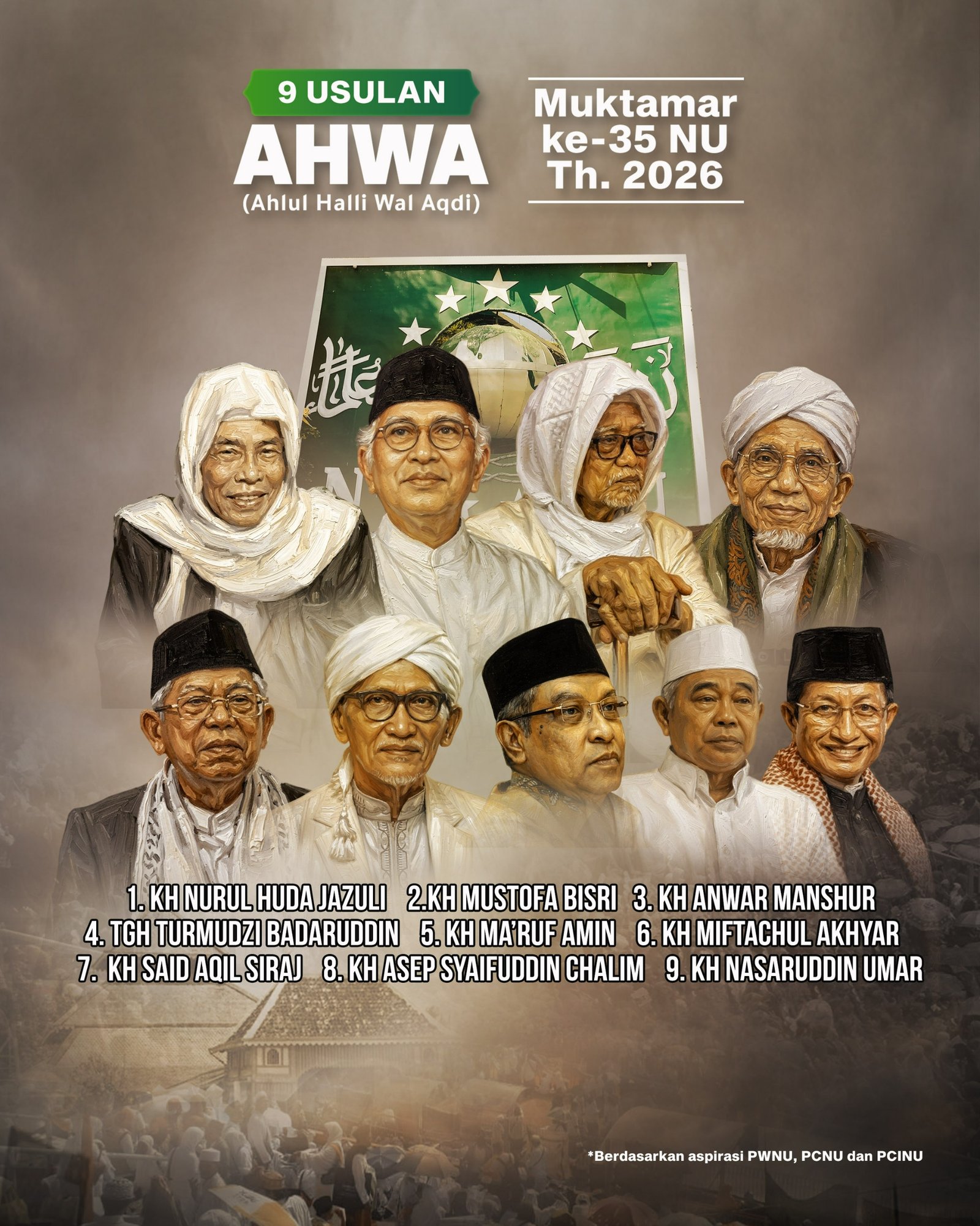 Jelang Muktamar ke-35 NU, Sejumlah PWNU dan PCNU Usulkan 9 Nama AHWA