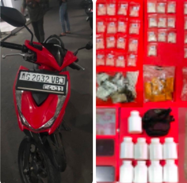 Satresnarkoba Polres Nganjuk Gagalkan Peredaran Sabu dan Pil Dobel L, Pemuda Prambon Diamankan