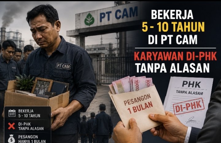 ‎Puluhan Karyawan PT CAM Di PHK  Tanpa Alasan Ada Yang Bekerja Lebih 1 Dekade Diberi Pesangon Satu Bulan
