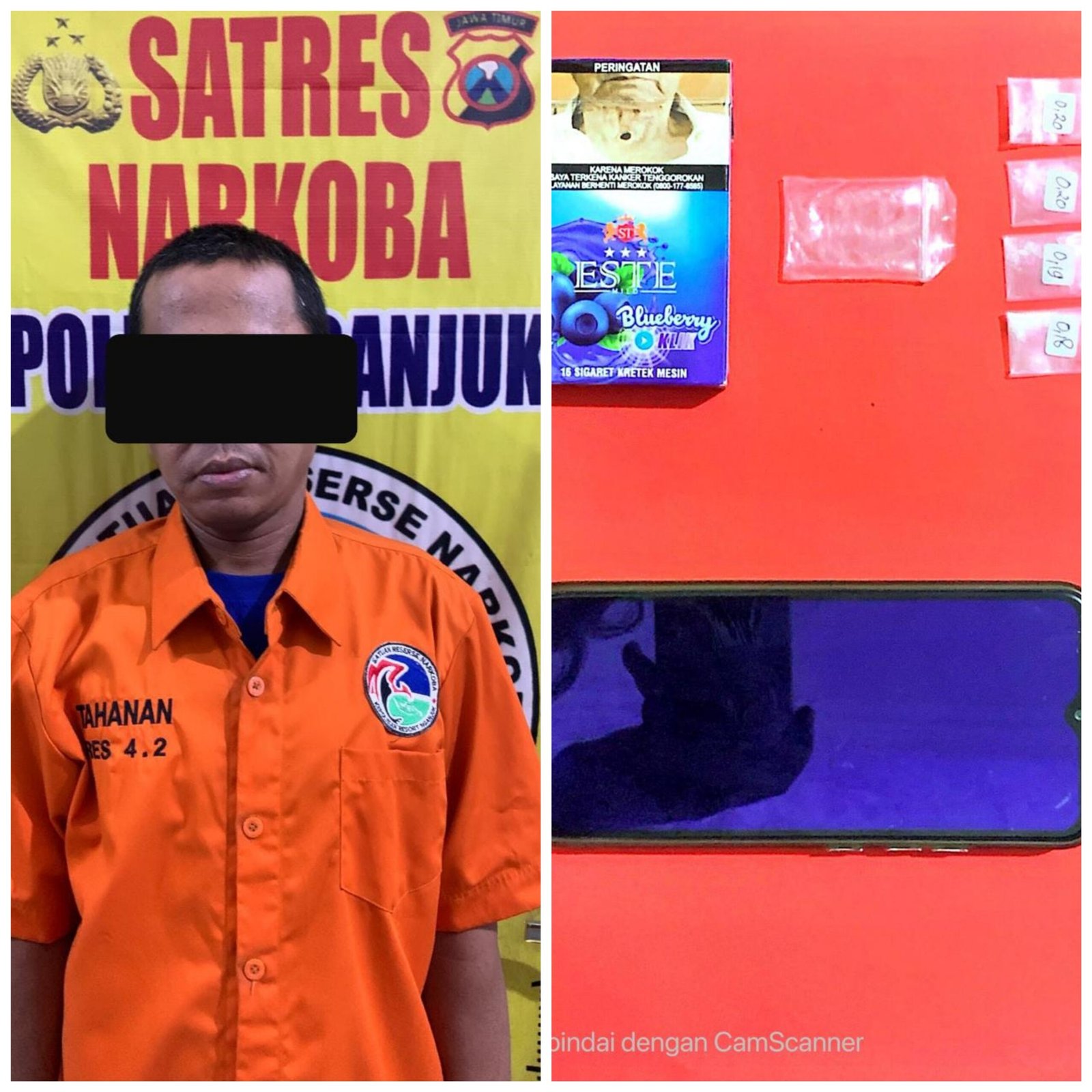 Terduga Pengedar Sabu Asal Jember Ditangkap di Nganjuk, Polisi Ungkap Modus “Paket Hemat”