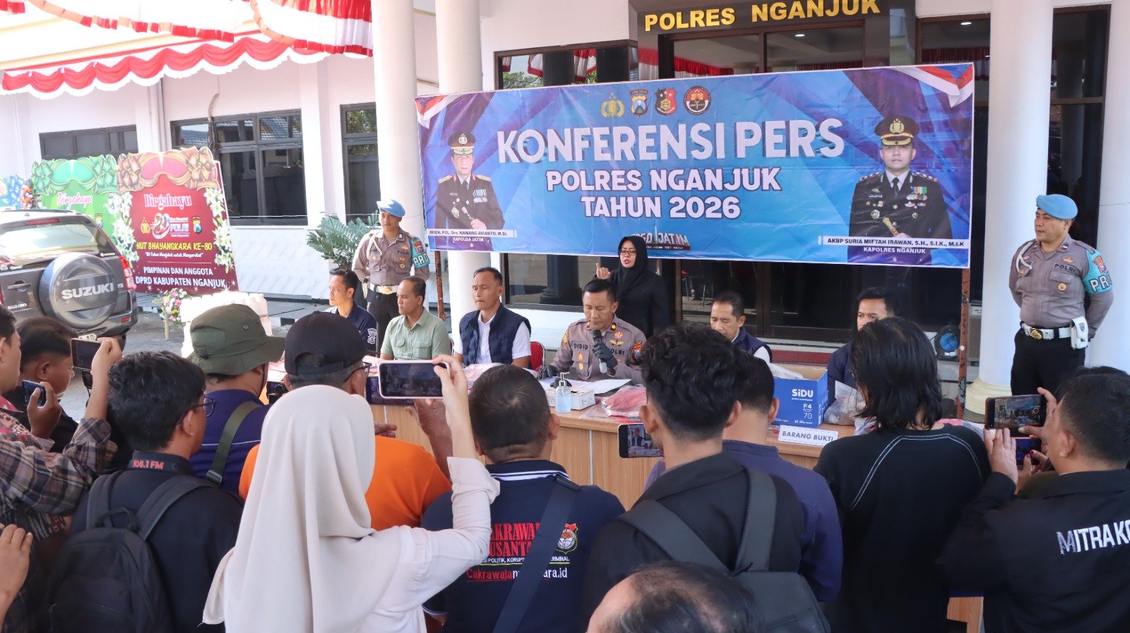 Ungkap Kasus Menonjol Semester I 2026, Polres Nganjuk Bongkar Puluhan TKP Curanmor dan Jaringan Narkoba Lintas Daerah