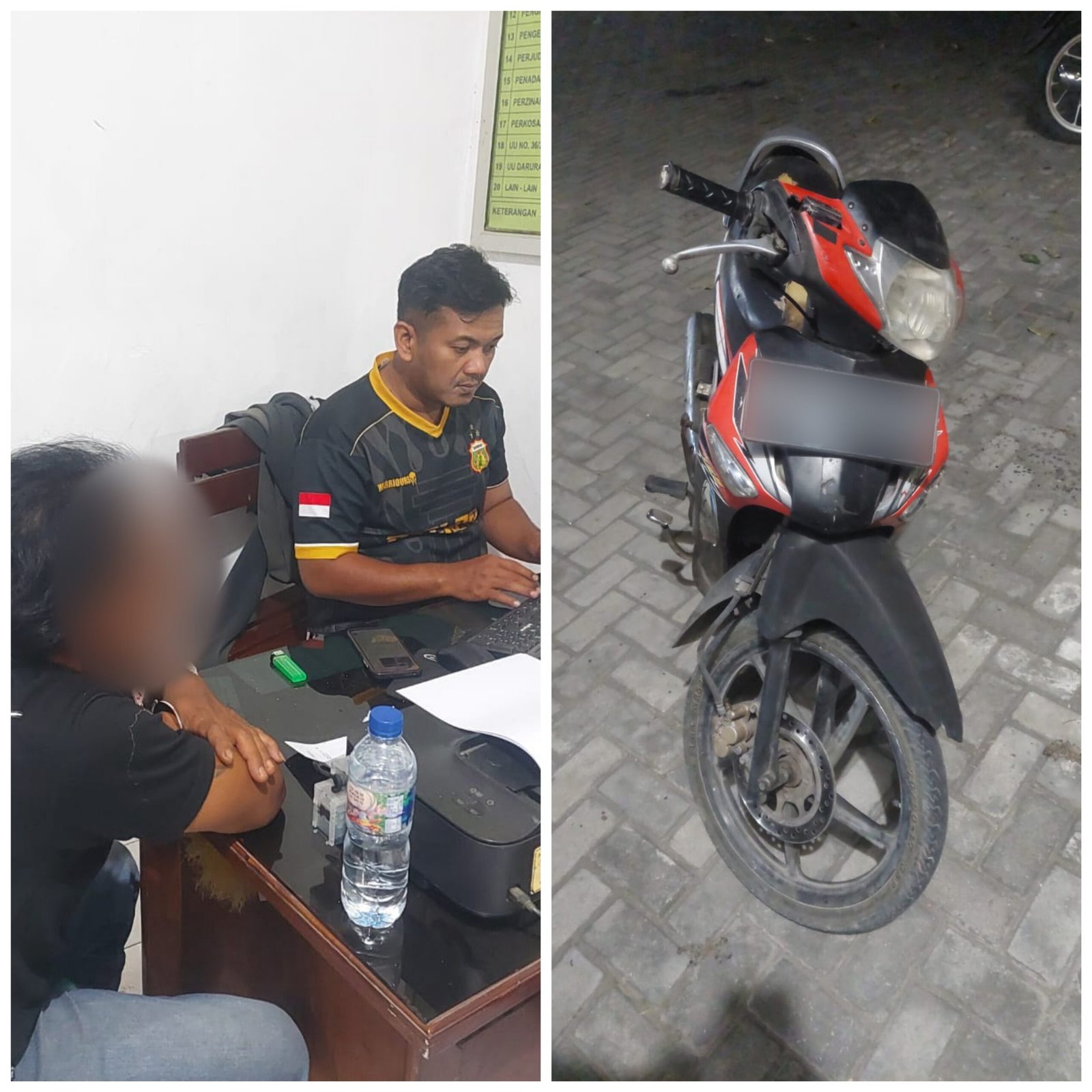 Motor Hilang di Persawahan, Satreskrim Polres Nganjuk Gerak Cepat Bekuk Pelaku