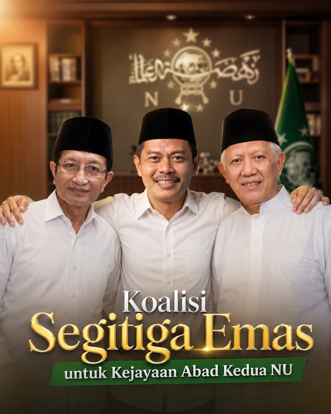 Koalisi Segitiga Emas Prof. Nasaruddin Umar, KH Imam Jazuli, dan Gus Kikin Dinilai Berpotensi Warnai Muktamar Ke-35 NU