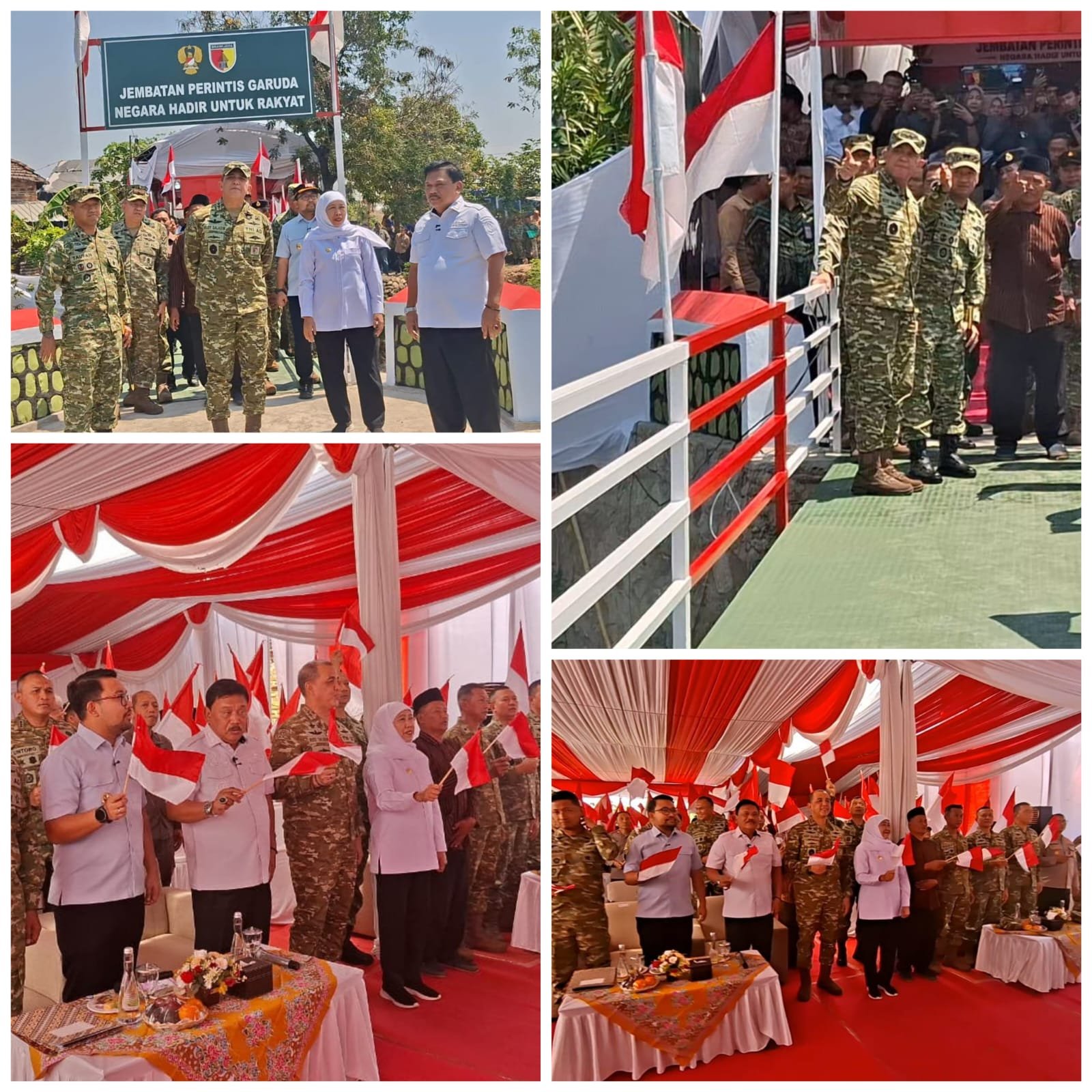 Peresmian 2.500 Jembatan Perintis dan 3.000 Titik Air Bersih, Nganjuk Wakili Jawa Timur