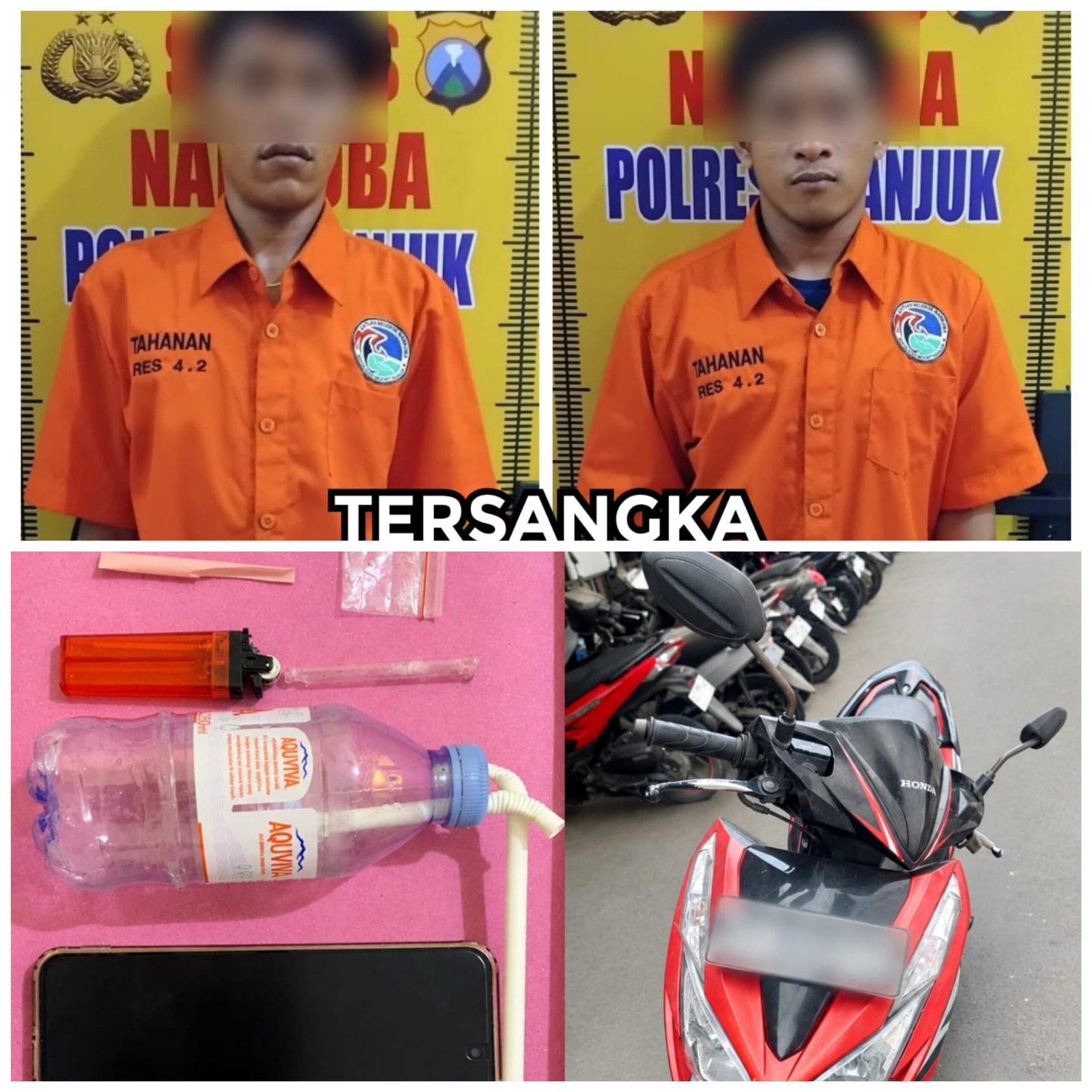 Polres Nganjuk Ungkap Peredaran Sabu di Ngronggot, Dua Pria Diamankan